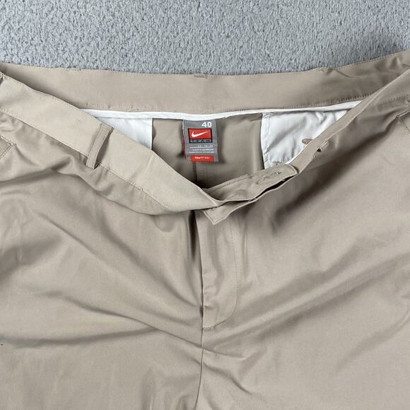 Nike Fit Dry Chino Pants Men's 40x32 Beige Slacks Trouser Formal Business - Picture 4 of 9